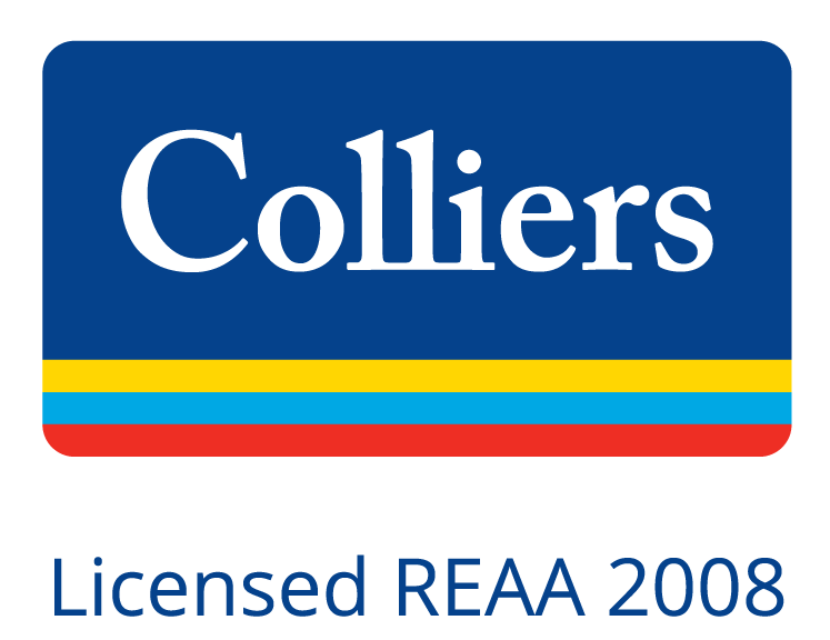 Colliers Logo CMYK Rule Blue REAA text Nov20 2